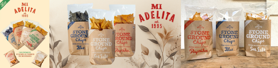Mi Adelita – rzemieślnicze chipsy tortilla BIO w meksykańskim stylu z kamiennego młyna