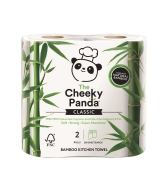 Ręcznik Kuchenny Bambusowy Dwuwarstwowy 2 Rolki - Cheeky Panda