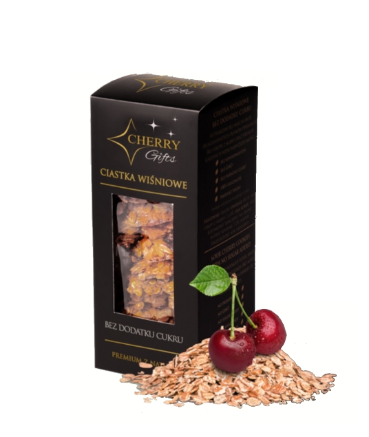 Cherry Gifts Ciastka wiśniowe bez cukru 150 g
