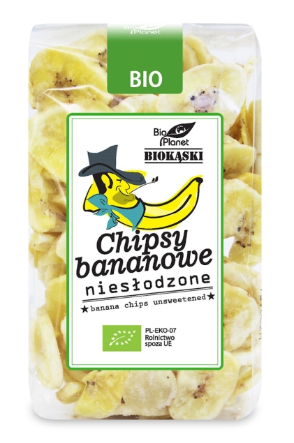 Bio Planet Chipsy Bananowe Niesłodzone Bio 150 G