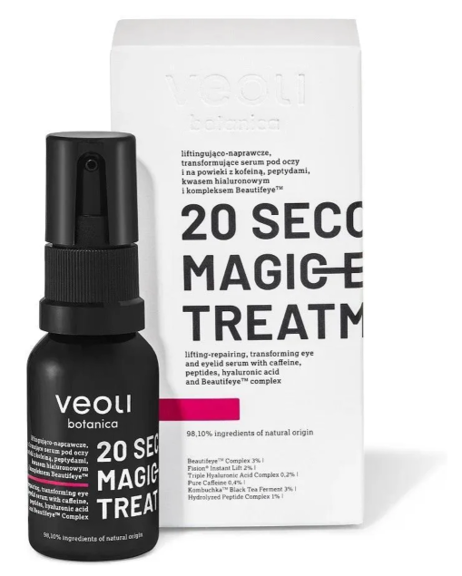 Veoli Botanica 20 Seconds Magic Eye Treatment liftingująco-naprawcze serum pod oczy i na powieki Beautifeye™ 15 ml