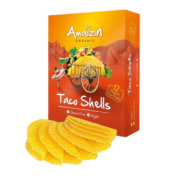 Amaizin Muszle Taco Bezglutenowe Bio 150g (12 Szt.)