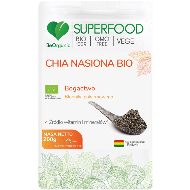 Beorganic Nasiona Chia Bio 200g