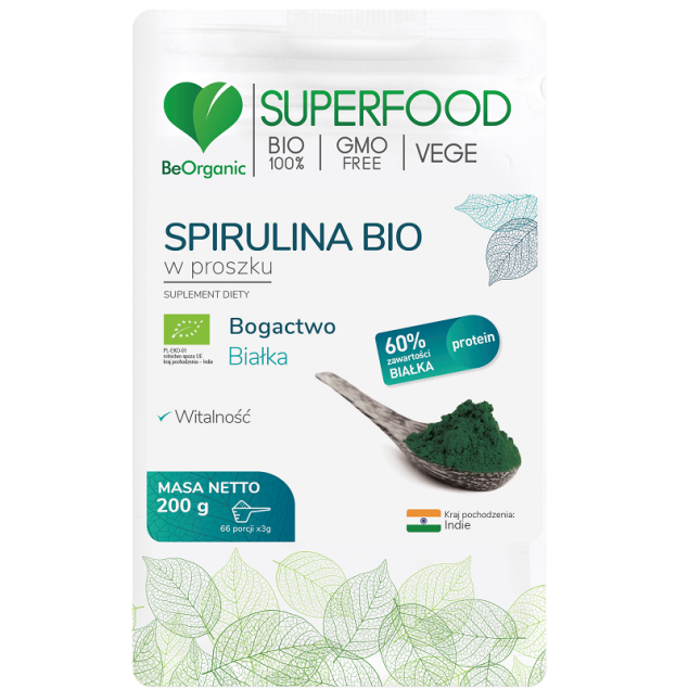 Beorganic Spirulina Bio W Proszku 200g