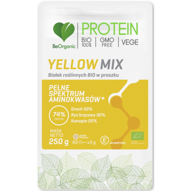 Beorganic Yellow Mix Bio Białek Roślinnych 250g