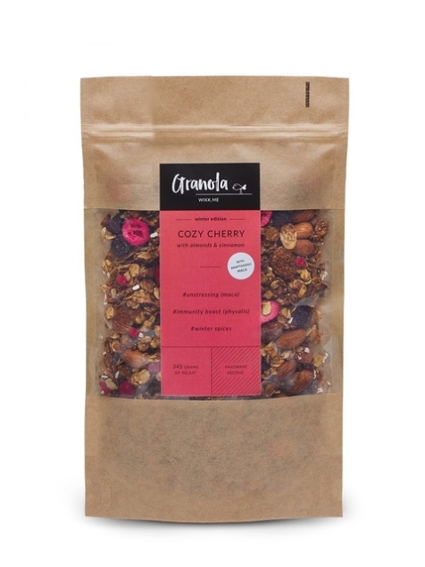 Wikk Me Granola Cozy Cherry Superfoods 345g