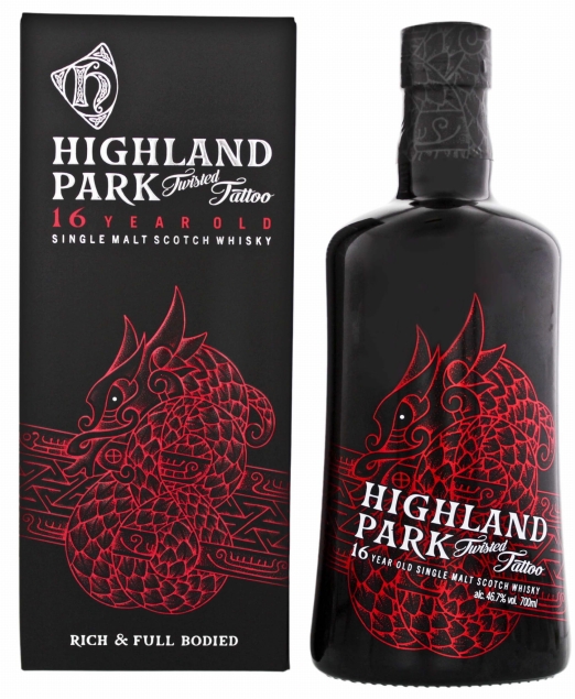 Highland Park Distillery Whisky 16yo Twisted Tattoo 46,7% 0,7l