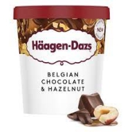 Haagen-dazs Belgian Chocolate & Hazelnut 460 Ml