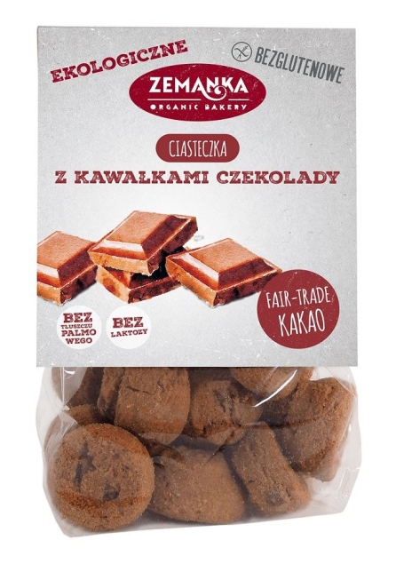 Bio Planet Ciastka Z Kawałkami Czekolady Bezglutenowe Bio 100 G - Zemanka