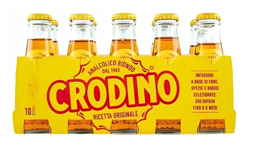 Davide Campari-Milano Crodino włoski napój aperitif bezalkoholowy (10 sztuk x 100 ml)