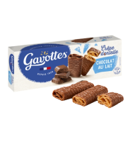 Gavottes Dentelle w gorzkiej czekoladzie – francuskie chrupiące ciasteczka z Bretanii 90 g