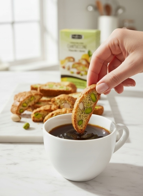 Pan Ducale Falcone Cantuccini pistacchio e limone – włoskie ciastka pistacjowo-cytrynowe 180 g