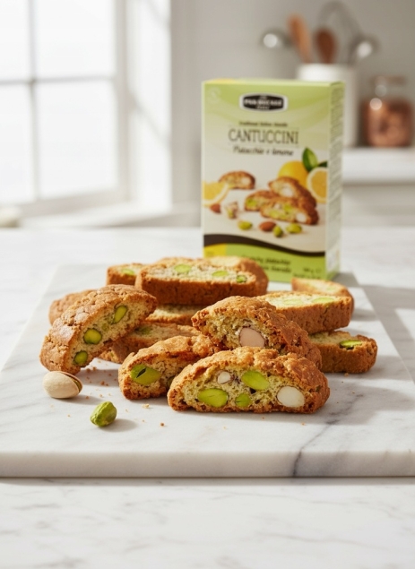 Pan Ducale Falcone Cantuccini pistacchio e limone – włoskie ciastka pistacjowo-cytrynowe 180 g