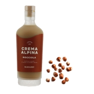 Marzadro Crema Alpina Nocciola 17% włoski likier kremowy orzechowy 0,7 L - Likiery