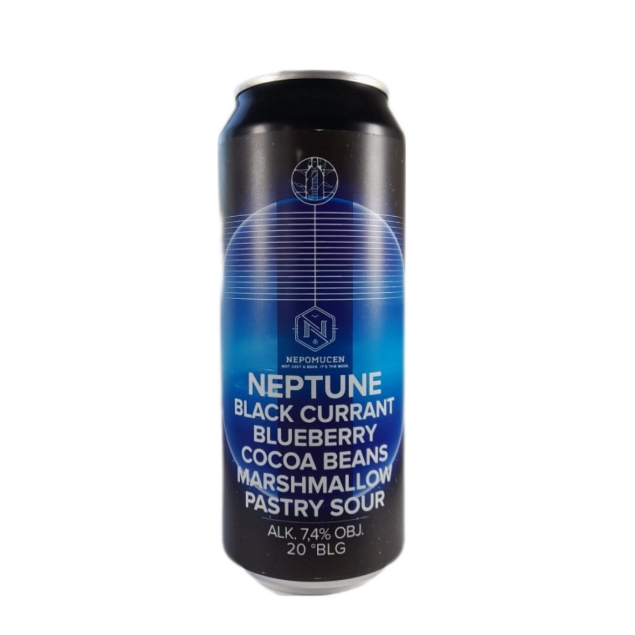 Nepomucen Neptune Piwo Black Currant Blueberry Cocoa Beans Marshmallow Pastry Sour 0,5l puszka