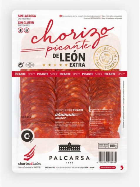 Palcarsa Kiełbasa Chorizo Extra de Leon Picante 100g