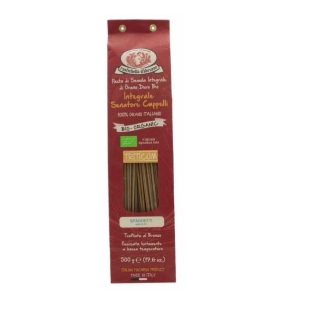 Rustichella d'Abruzzo Spaghetti razowe BIO Senatore Cappelli 500 g