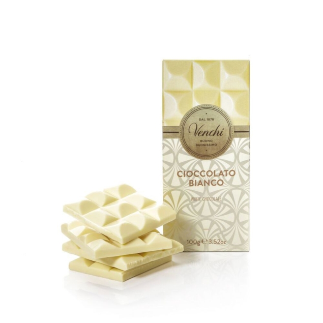 Venchi Biała Czekolada White Chocolate Bar Cioccolato Bianco 100g