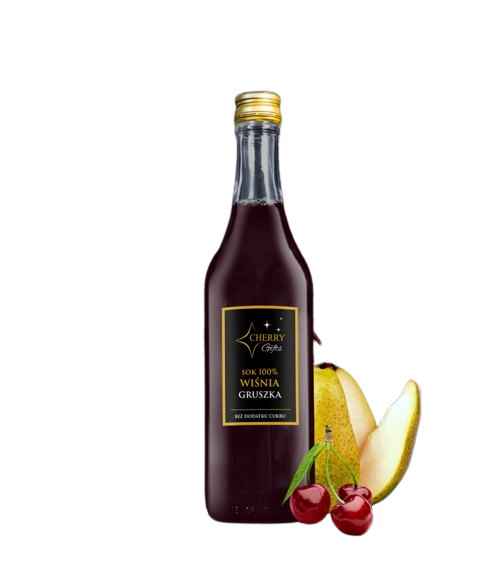 Cherry Gifts Sok Wiśnia–Gruszka 100% NFC, bez dodatku cukru 480 ml