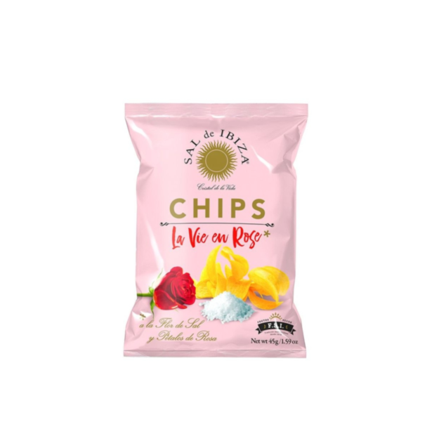 Sal de Ibiza La Vie en Rose - chipsy ziemniaczane z aromatem róży i Fleur de Sel 45 g