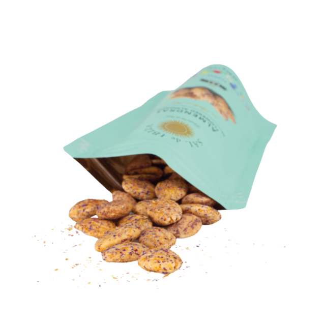 Sal de Ibiza Flowered Almonds - migdały z solą kwiatową 80g