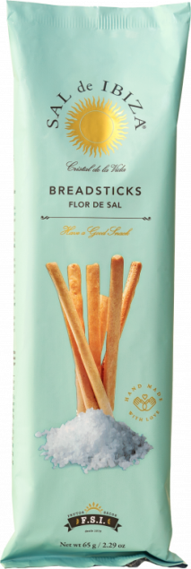 Sal de Ibiza Breadsticks a la Fleur De Sal - hiszpańskie paluszki chlebowe z solą morską 65 g