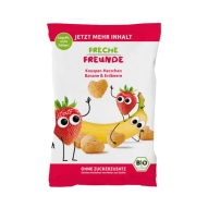 Freshe Freunde Bio Chrupiące Serduszka Kukurydziane Banan Truskawka