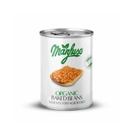 Manfuso Fasola Biała W Sosie Pomidorowym BIO 400g/240g