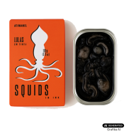 Jose Gourmet Ati Manel Squids in Ink - kalmary w sosie z dodatkiem atramentu z mątwy 110 g