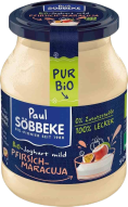 SOBBEKE Jogurt BIO brzoskwinia-marakuja (3,8 % tłuszczu w mleku) 500 g
