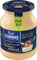 SOBBEKE Jogurt BIO mango-wanilia (3,8 % tłuszczu w mleku) 500 g