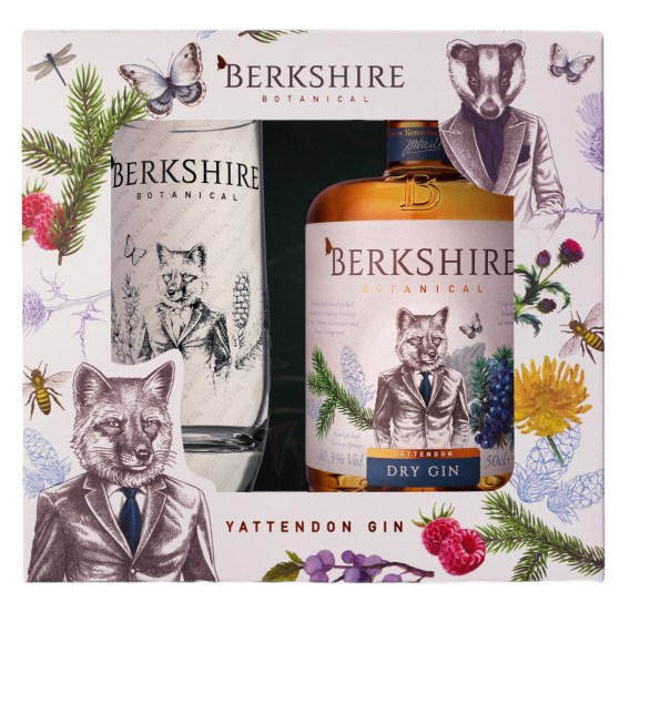 Berkshire Gin Dry 40,3% 0,5l + szklanka