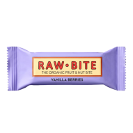 Rawbite Vanilla Berries – baton z owocami BIO 50 g