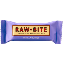 Rawbite Baton Raw jagoda i wanilia EKO 50g
