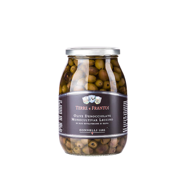 Gonnelli 1585 Vasetto Olive Denocc Leccino 960g - Oliwki Leccino bez pestki