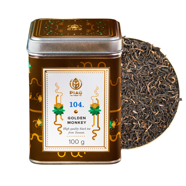 Piag Tea Golden Monkey N°104 herbata czarna 100 g + puszka