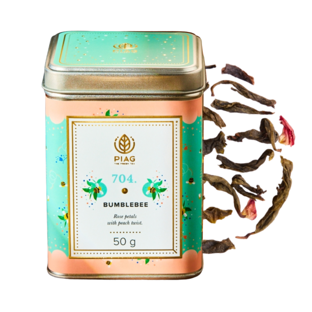 Piag Tea BumbleBee N°704 herbata oolong kwiatowo-owocowa 50 g + puszka