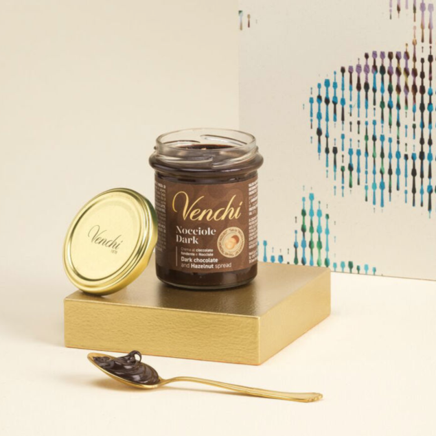 Venchi Chocolate Spreads Nocciola Dark - krem czekoladowy z 20% orzechami z Piemontu 200 g