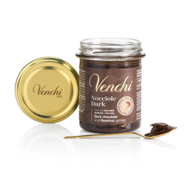 Venchi Chocolate Spreads Nocciola Dark - krem czekoladowy z 20% orzechami z Piemontu 200 g