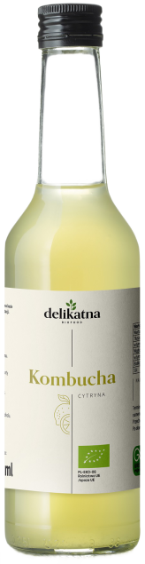 Delikatna.bio Delikatna Kombucha ekologiczna cytrynowa 0,27l