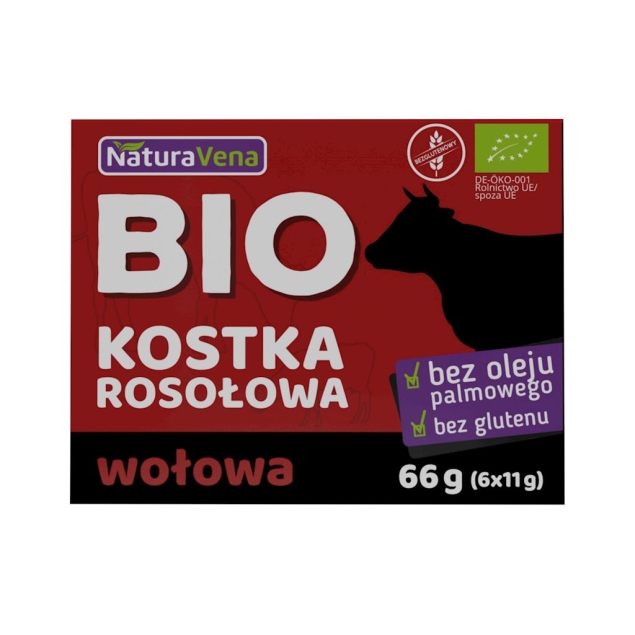 Naturavena Bulion - Kostki Wołowe Bezglutenowe Bio 66g