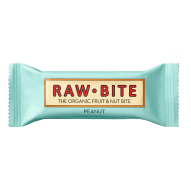 Rawbite Peanut – baton z orzechami ziemnymi BIO 50g