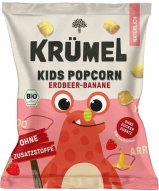 Krumel Chrupki popcorn truskawka- banan dla dzieci Bio