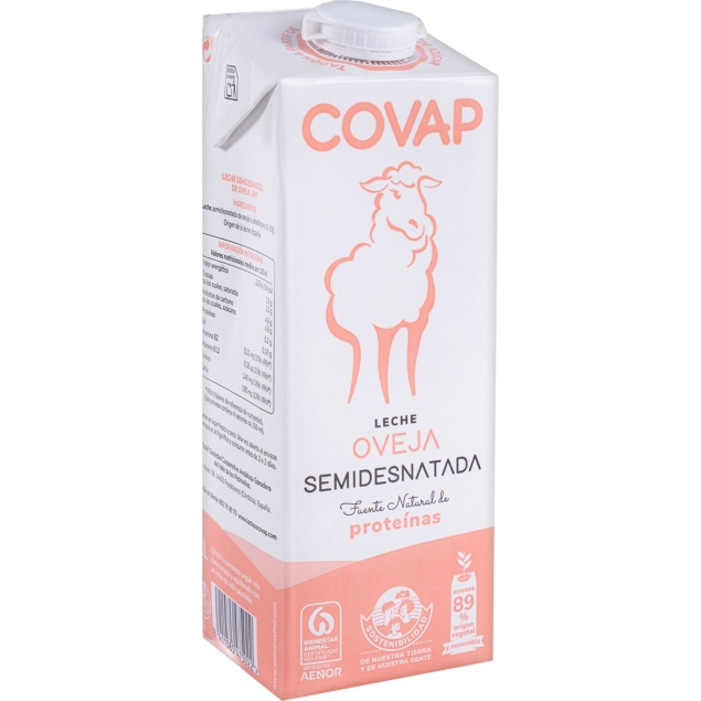 COVAP Mleko Owcze 1l częściowo odtłuszczone 1,7%