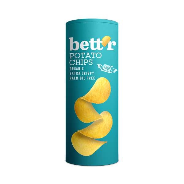 Bett'r Chipsy ziemniaczane solone 160g BIO