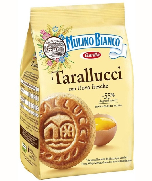 Mulino Bianco Tarallucci 350g - kruche ciastka ze świeżych jaj