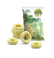 Zdrowidło Loopeas Light chrupki z grochu o smaku śmietanki z cebulą 50 g