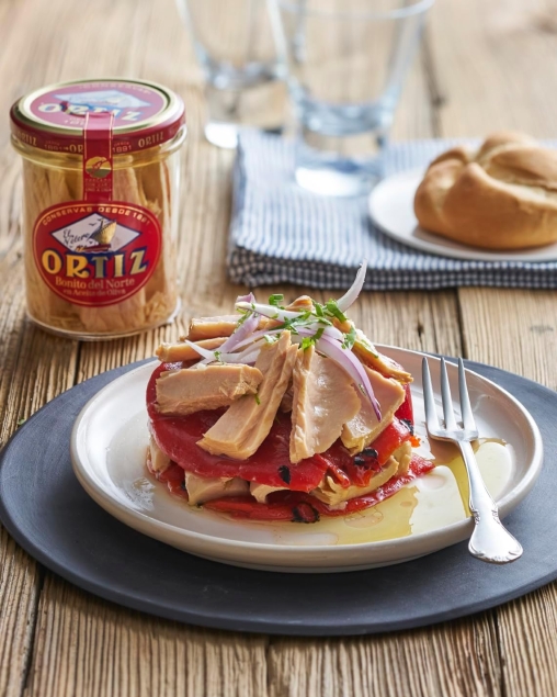 Ortiz Bonito del Norte en Aceite de Oliva Glass biały tuńczyk w oliwie z oliwek 220 g
