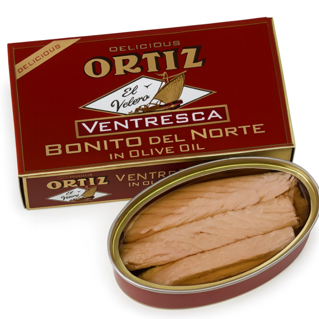 Ortiz Bonito Filelets in Olive Oil - tuńczyk biały w oliwie 110 g