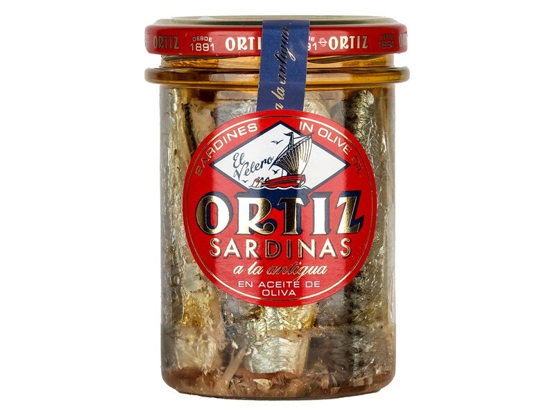 Ortiz Sardines in Olive Glass Oil 190g  - Sardynki w Oliwie